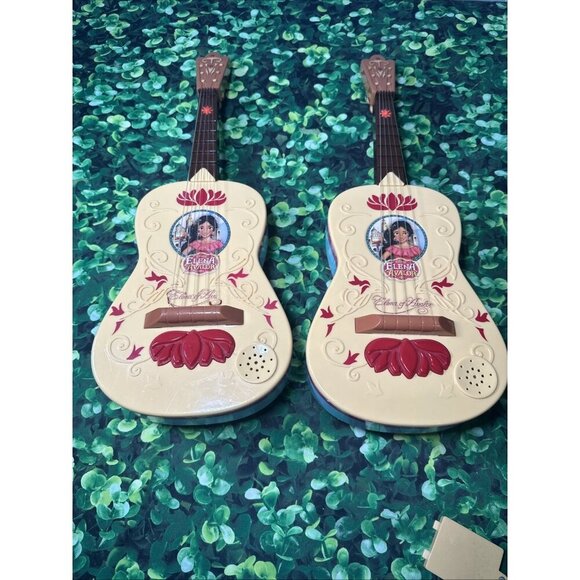 Other - 2 Disney Princess Elena Of Avalor Guitar Musical Toy (Tested - Working) Lot Of 2